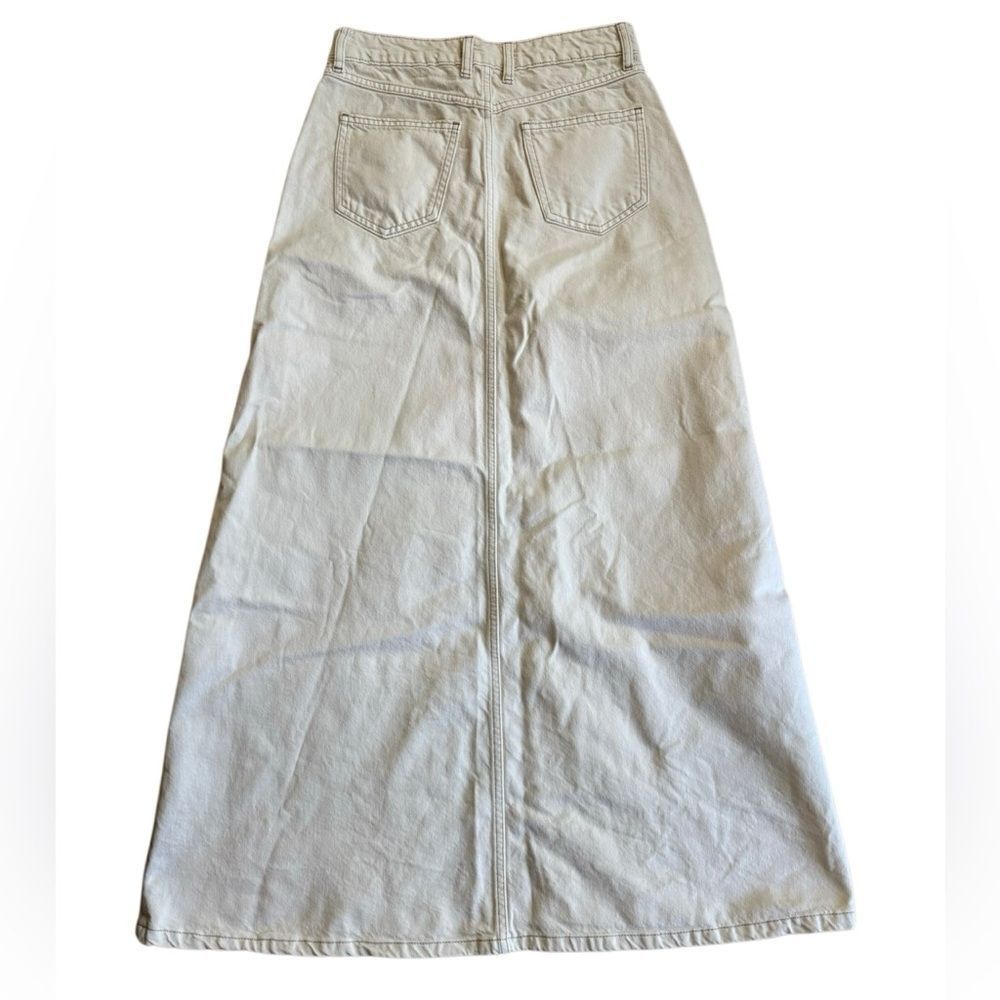 Free People We The Free Women's Come As You Are Denim Maxi Skirt Size 2 - Picture 12 of 12
